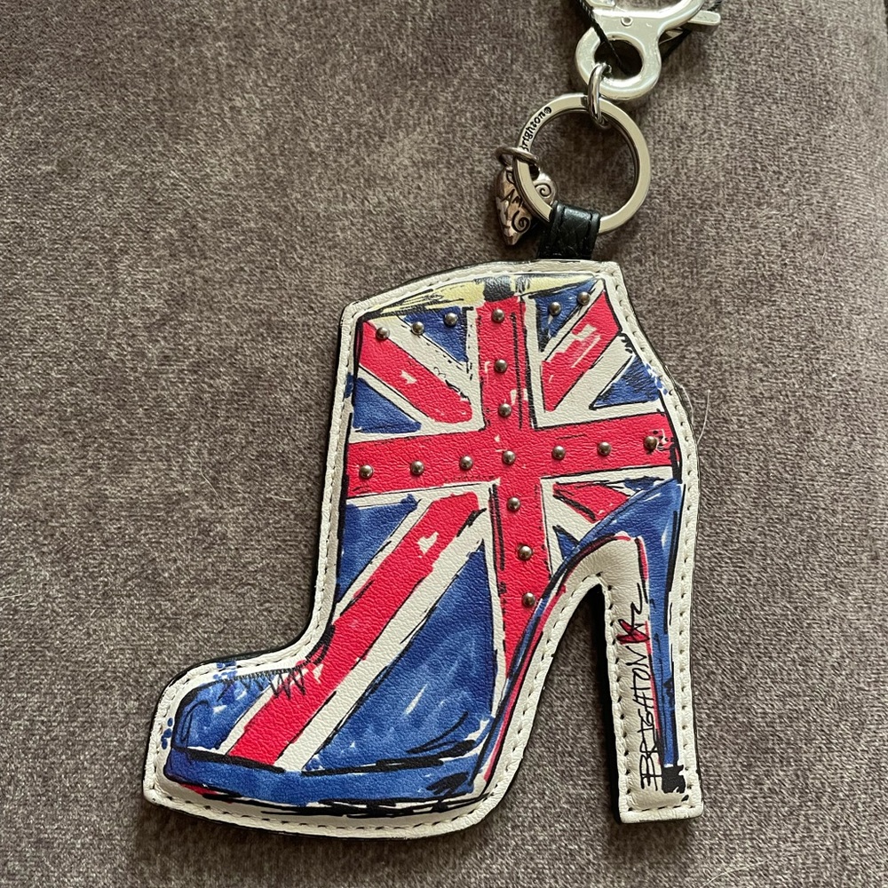 brighton london bootie key chain